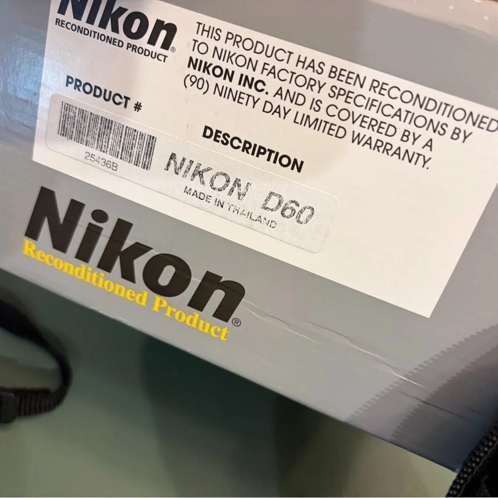 Nikon DSLR Camera Body in Black with Red Accent